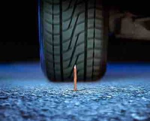 How to tell if Someone put a Nail in your Tire